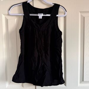 Motherhood Black Sleeveless V-Neck Nursing Tank Top